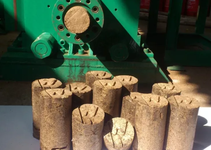 sawdust briquettes